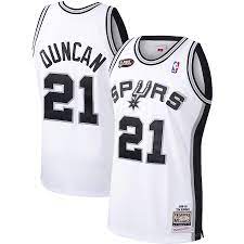 Camiseta nba de Duncan Spurs Blanco